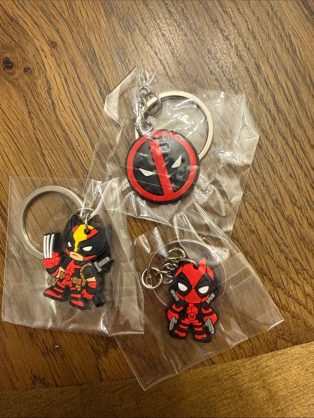 Collectible Deadpool & Wolverine Keychain-Set of 3